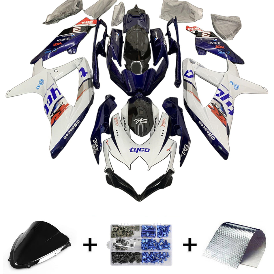 2008-2010 スズキ GSXR 600/750 K8 フェアリングキット ボディワーク プラスチック ABS