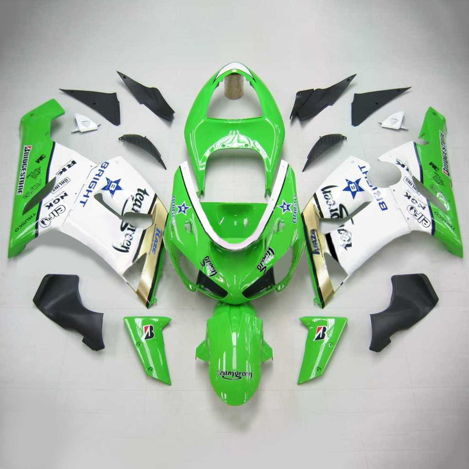 2005-2006 カワサキ ZX6R 636 Amotopart インジェクションフェアリングキット ボディワーク プラスチック ABS #110