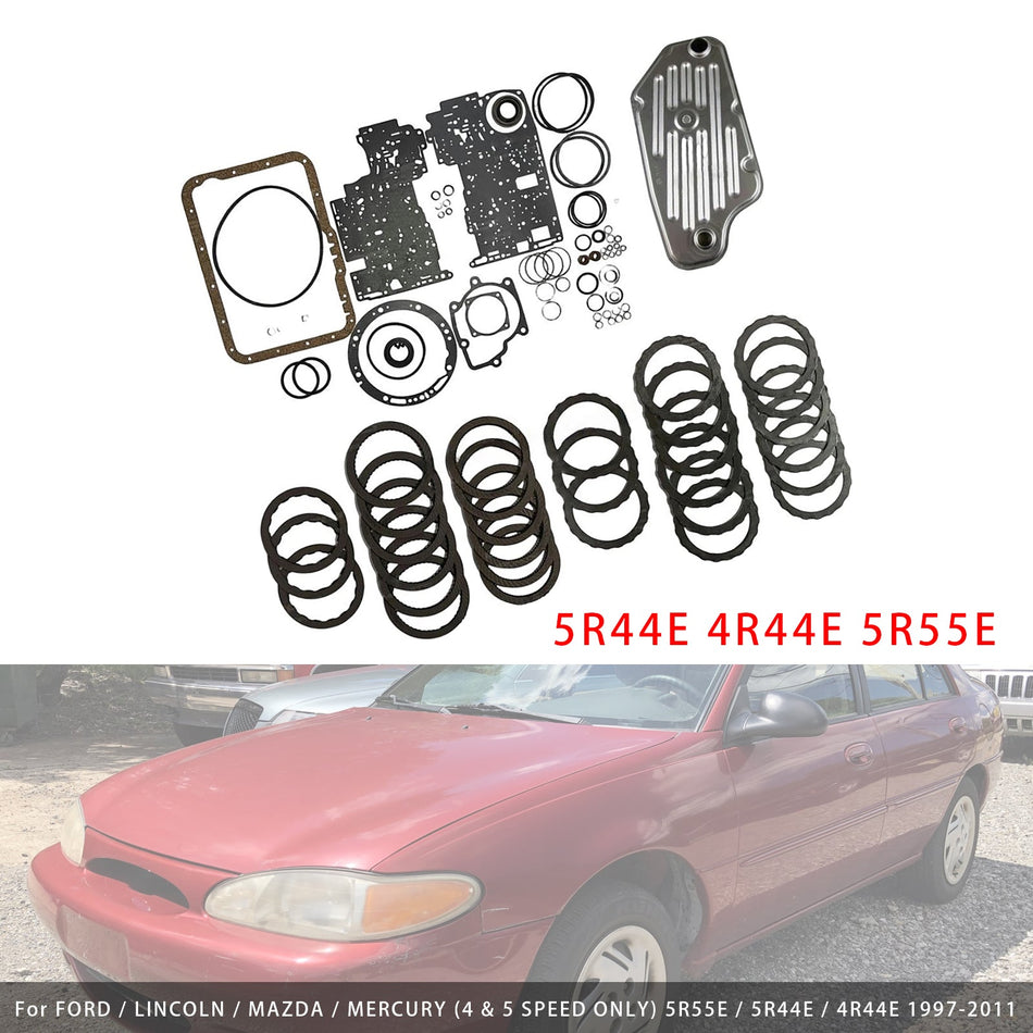 1997年以降 FORD/LINCOLN/MAZDA/MERCURY 4WD 5R44E 4R44E 5R55E フィルタークラッチプレート用マスターリビルドキット