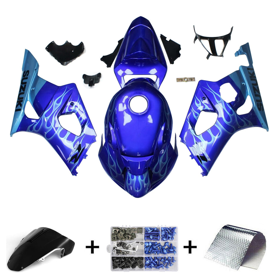 2003-2004 スズキ GSXR1000 K3 インジェクションフェアリングキット ボディワーク プラスチック ABS