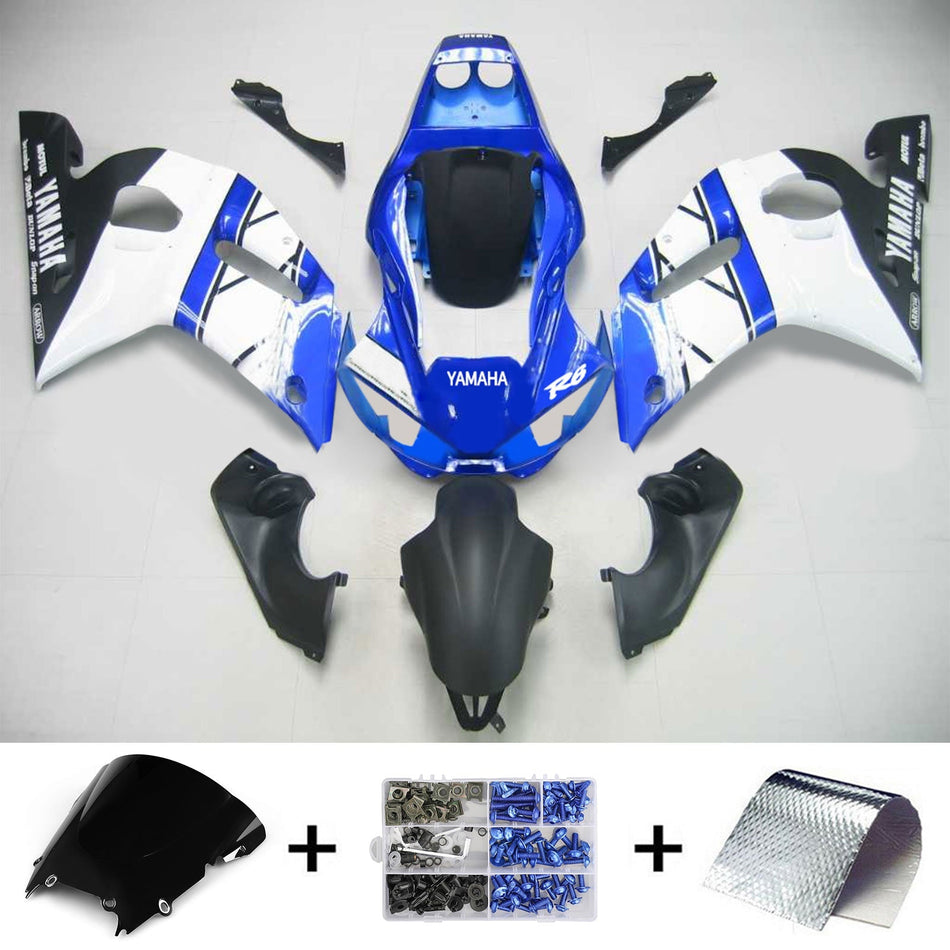 1998-2002 ヤマハ YZF 600 R6 インジェクションフェアリングキット ボディワーク プラスチック ABS #117