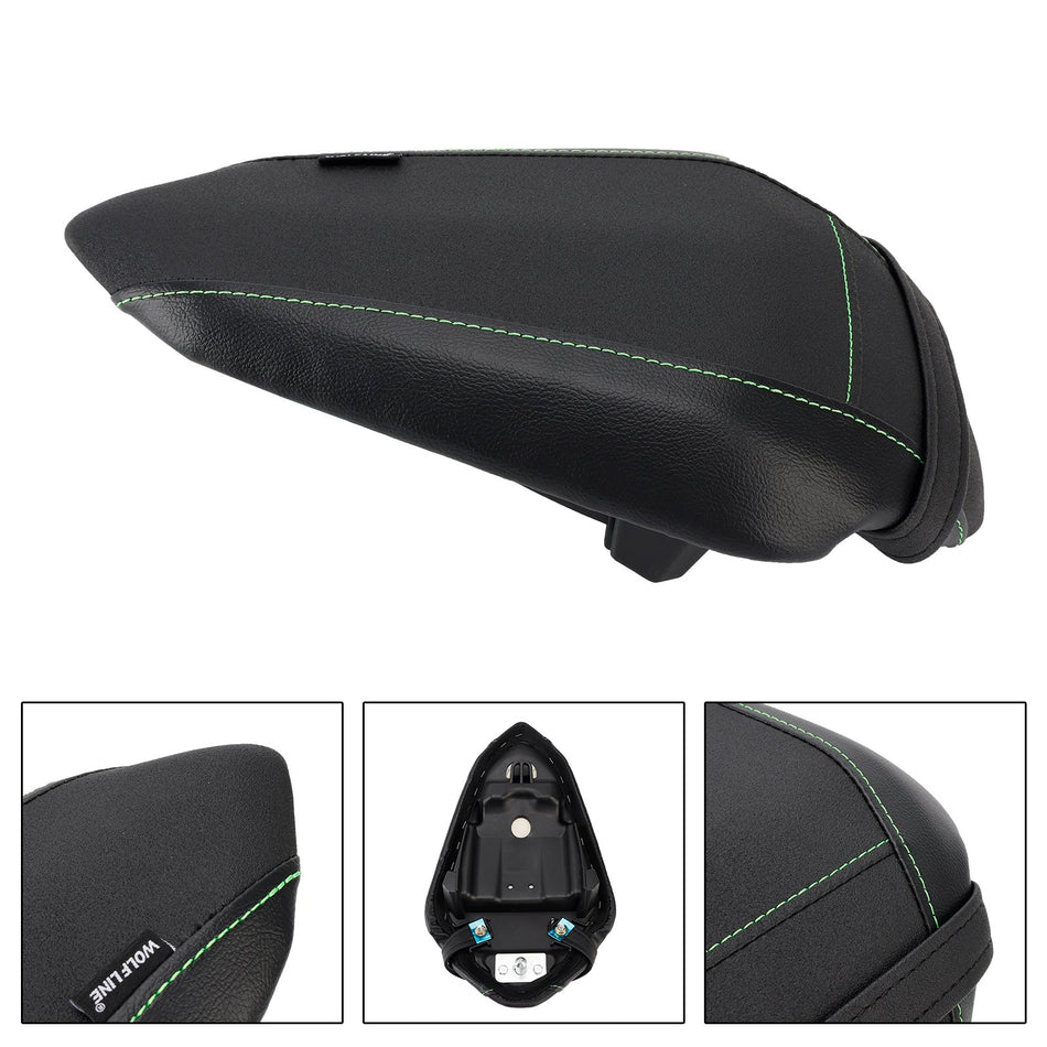2024-2025年式 カワサキ Ninja 500 Z500 リアシートパッセンジャークッション フラットPU ブラックB
