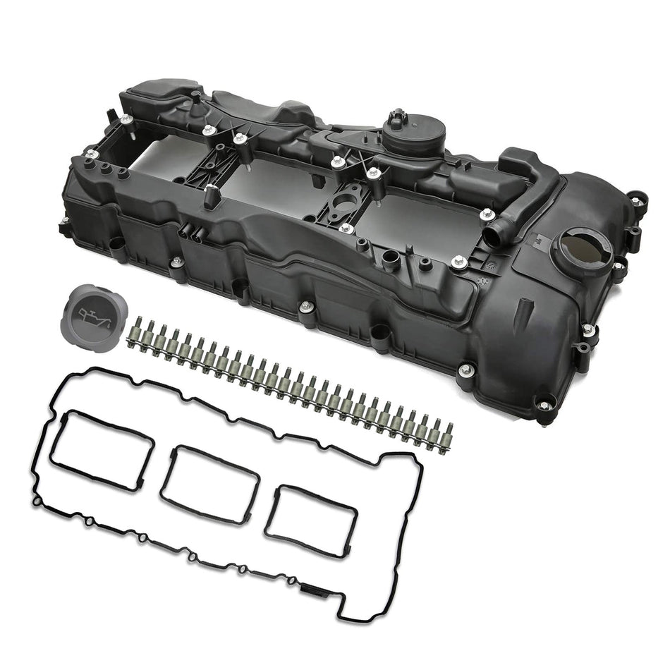 2013–2016 BMW F32/F33/F36 435i 3.0T N55B30 バルブカバー ガスケット+キャップ付き 11127570292