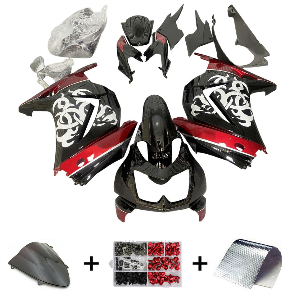 2008-2012 カワサキ EX250 Ninja250R インジェクションフェアリングキット ボディワーク プラスチック ABS