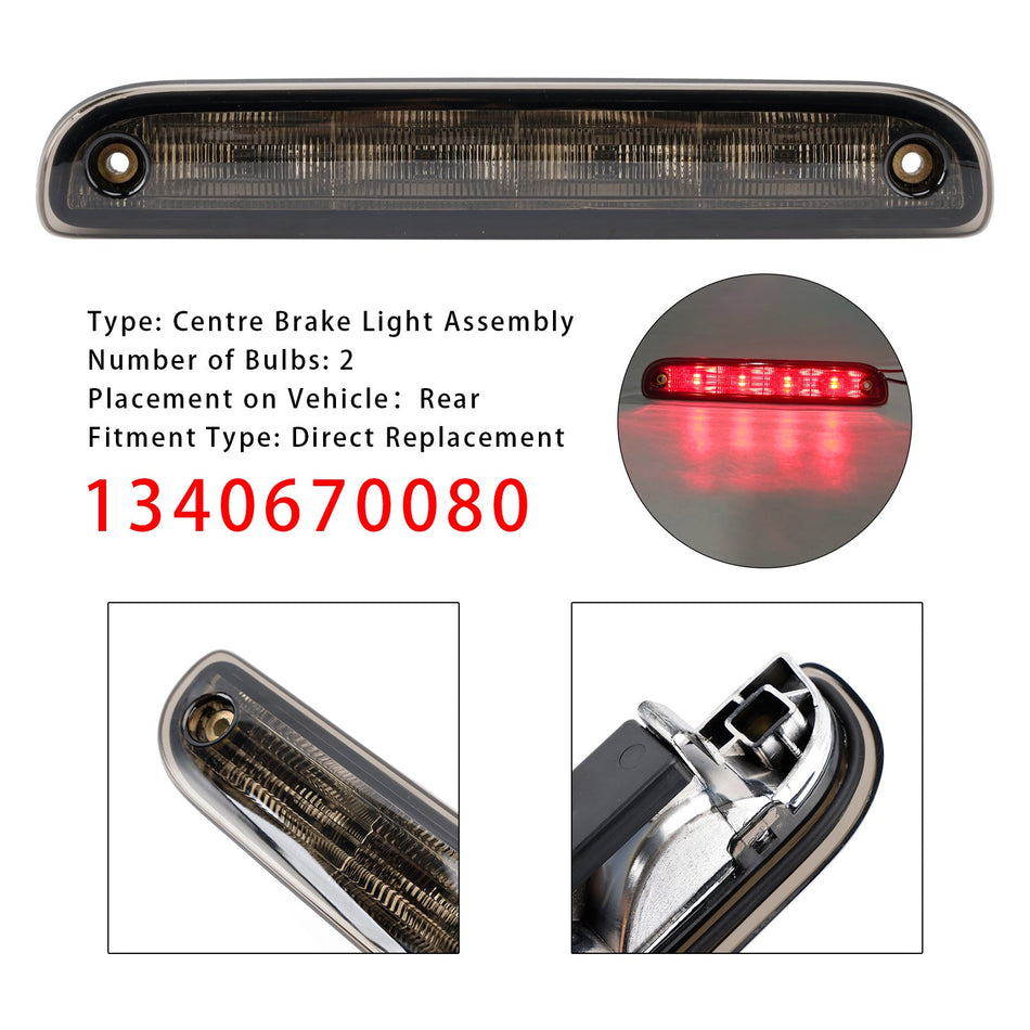 2006- 2024 リアストップブレーキライトランプ 1340670080 プジョー ボクサー用 ブラック