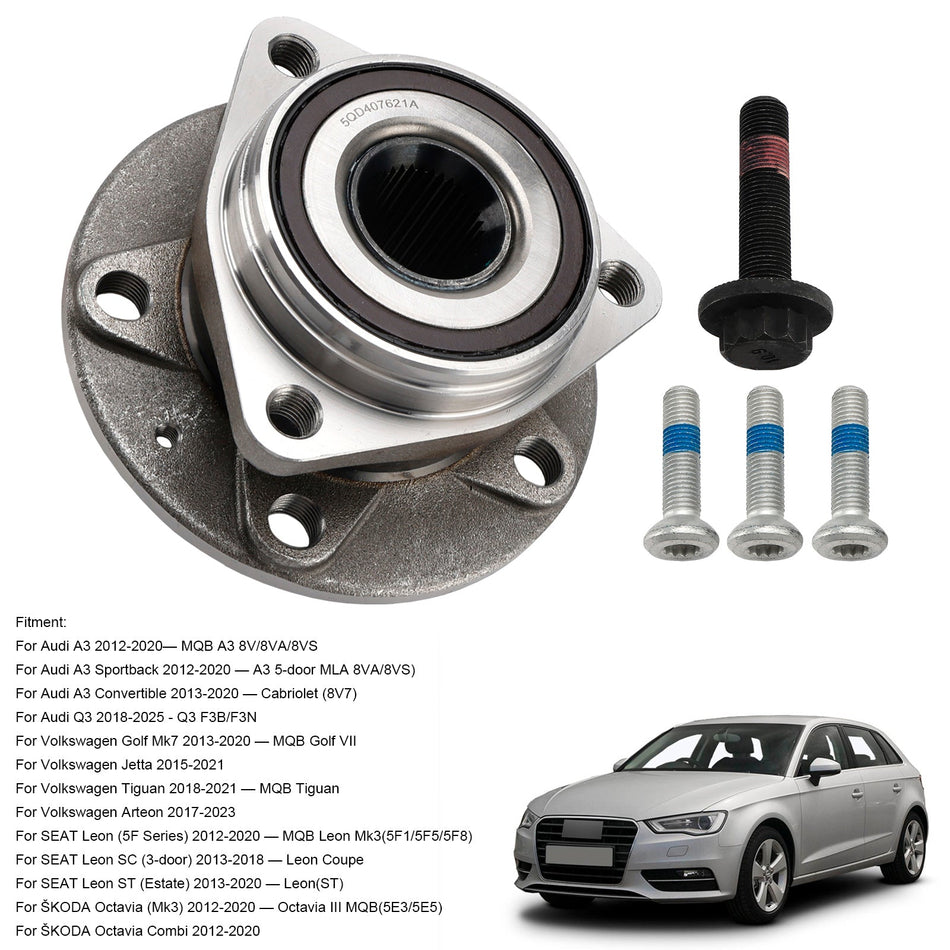 VW GOLF Mk7 2012用ホイールハブベアリングアセンブリ 5Q0407621A