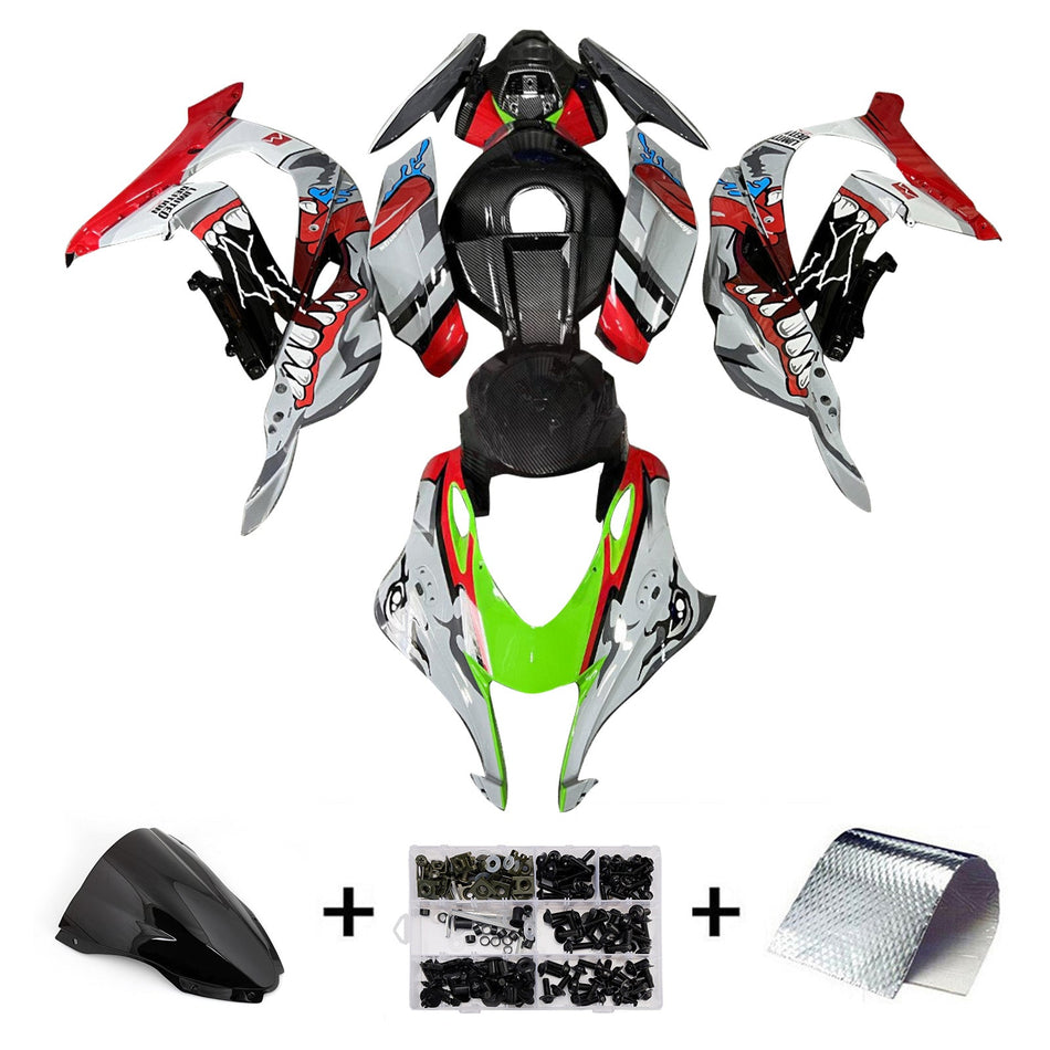 インジェクションフェアリングキット ボディワーク プラスチック ABS カワサキ ZX10R 2016-2020 に適合