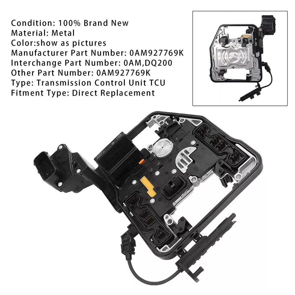 新品 0AM トランスミッションコントロールユニット TCU TCM 0AM927769K DQ200 VW Audi A3用