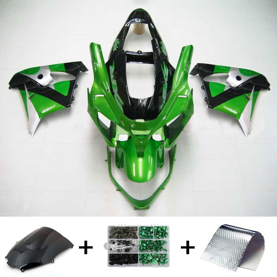 2002-2003 カワサキ ZX9R Amotopart インジェクションフェアリングキット ボディワーク プラスチック ABS #116