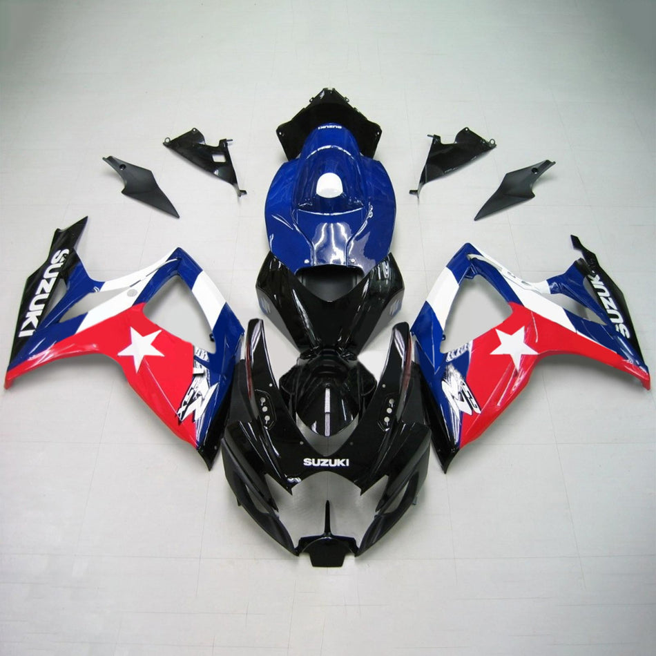 2006-2007 スズキ GSXR 600/750 K6 Amotopart インジェクションフェアリングキット ボディワーク プラスチック ABS #125