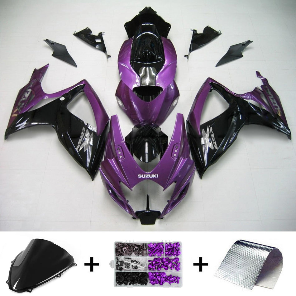 2006-2007 スズキ GSXR 600/750 K6 Amotopart インジェクションフェアリングキット ボディワーク プラスチック ABS #133