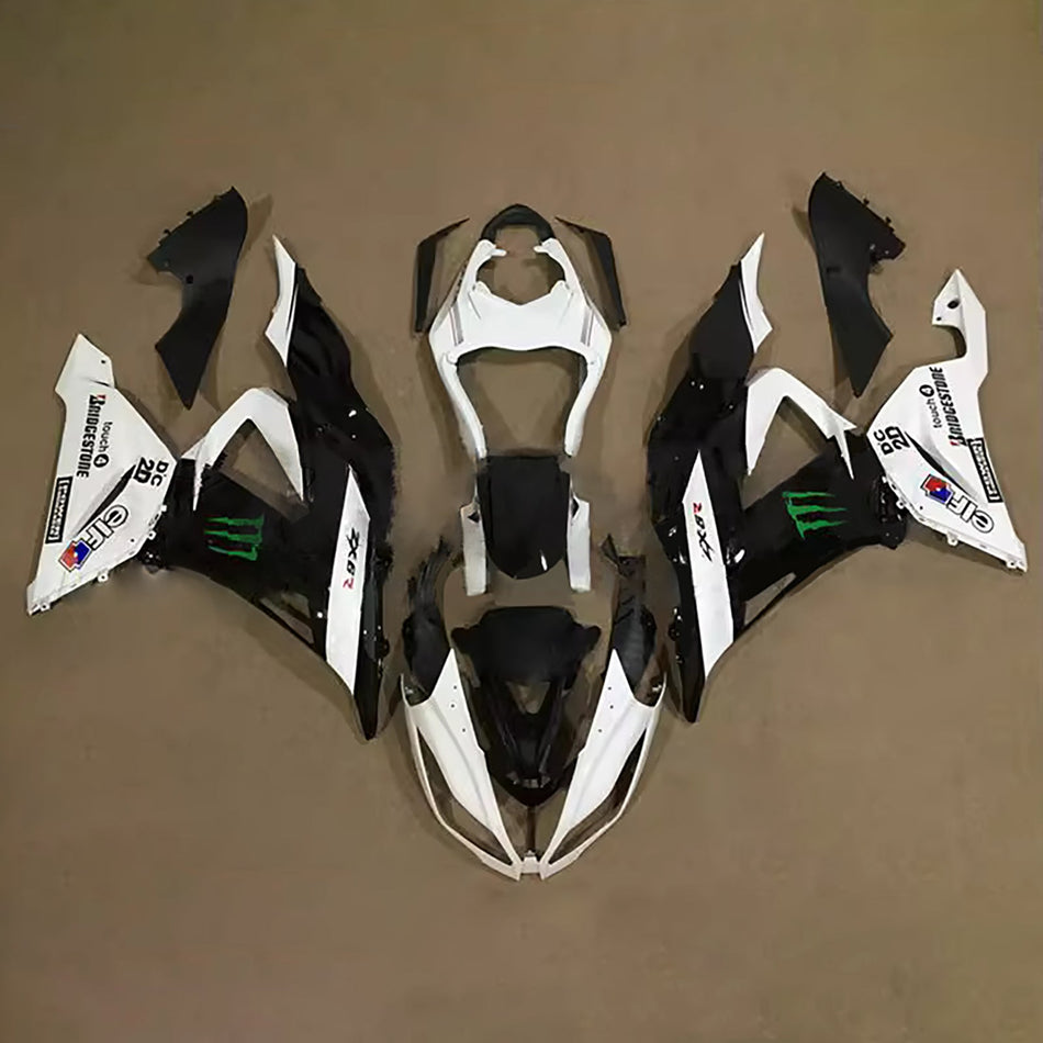 インジェクションフェアリングキット ボディワーク プラスチック ABS カワサキ ZX6R 636 2013-2018 に適合