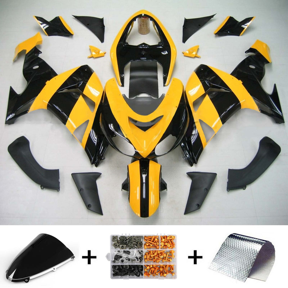 2006-2007 カワサキ ZX10R Amotopart インジェクションフェアリングキット ボディワーク プラスチック ABS #124