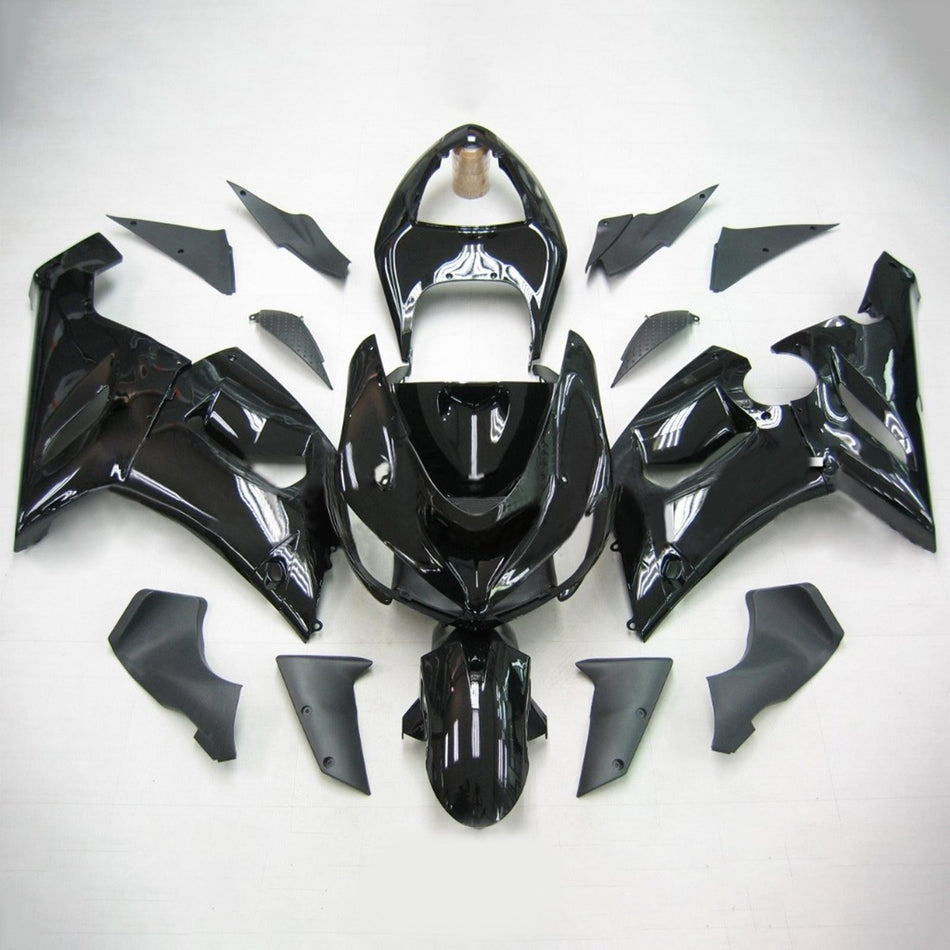 2005-2006 カワサキ ZX6R 636 Amotopart インジェクションフェアリングキット ボディワーク プラスチック ABS #105