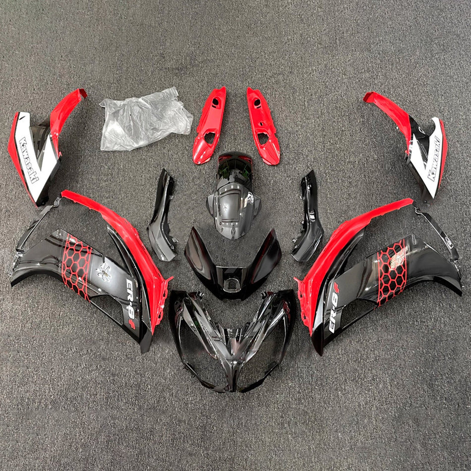 インジェクションフェアリングキット ボディワーク プラスチック ABS カワサキ ER-6F Ninja650 2012-2016 に適合