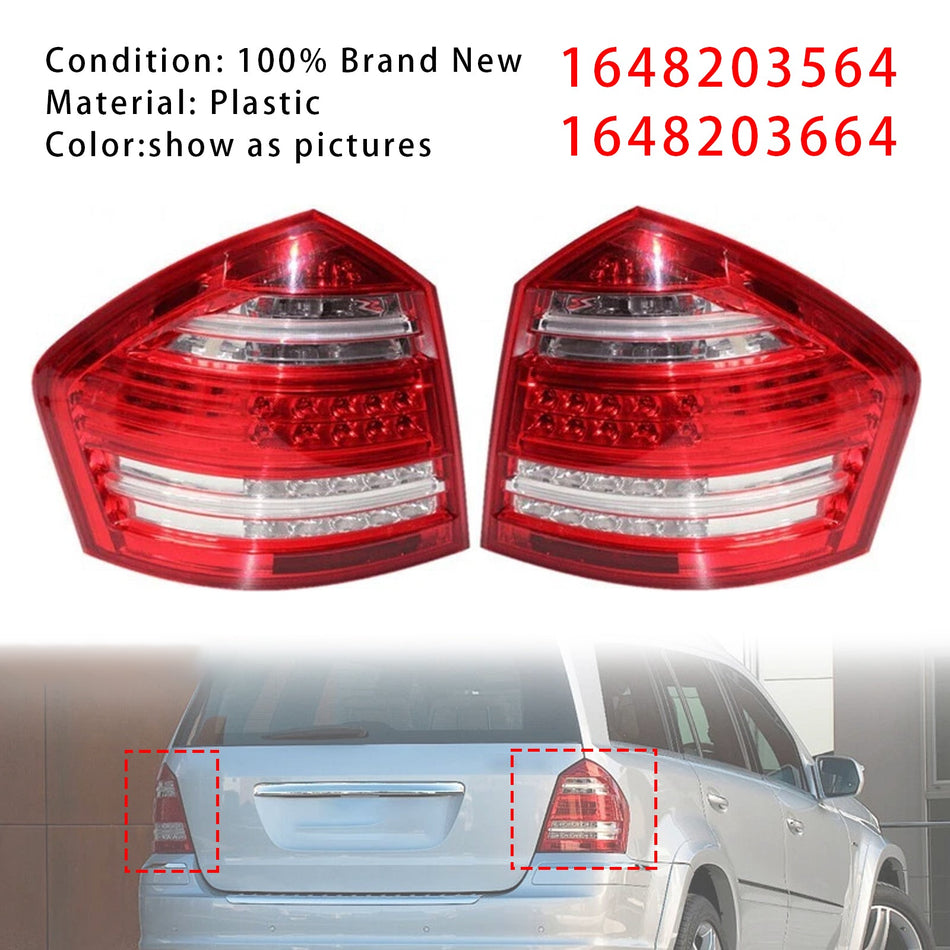 2006-2011 メルセデスベンツ X164 GLC300 GL350 GL450 GL550 左+右リアテールライトアセンブリ 1648203564 1648203664