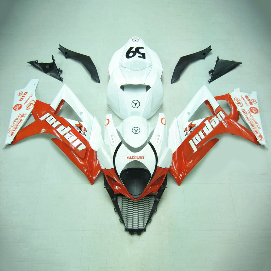 2007-2008 スズキ GSXR1000 K7 Amotopart インジェクションフェアリングキット ボディワーク プラスチック ABS #107