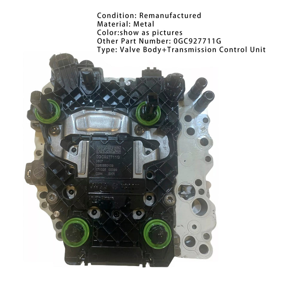 2014-2021 アウディ S3 ゴルフ R クプラ 2.0 TFSI TSI オート DSG メカトロニクス ユニット TCU + バルブボディ 0GC927711G