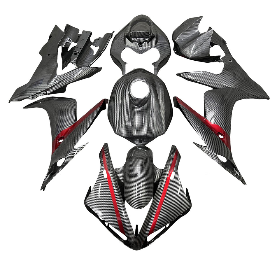 インジェクションフェアリングキット ボディワーク プラスチック ABS ヤマハ YZFR1 YZF-R1 2004-2006用