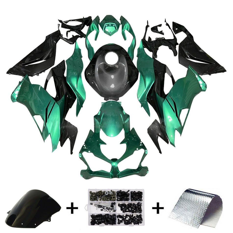 インジェクションフェアリングキット ボディワーク プラスチック ABS カワサキ ZX6R 2019-2023 に適合