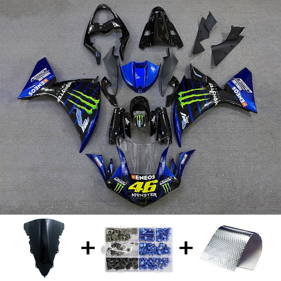 2012-2014 ヤマハ YZF-R1 インジェクションフェアリングキット ボディワーク プラスチック ABS