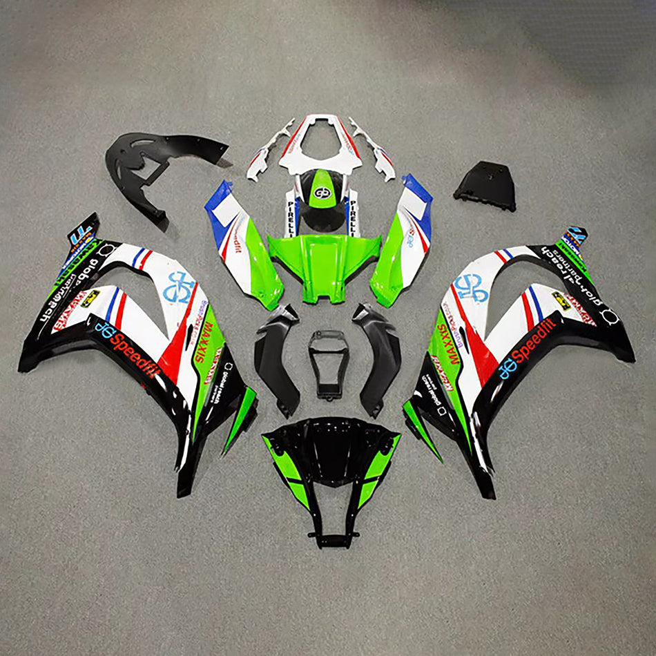 インジェクションフェアリングキット ボディワーク プラスチック ABS カワサキ ZX10R 2011-2015 に適合
