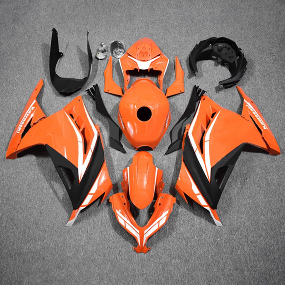 インジェクションフェアリングキット ボディワーク プラスチック ABS カワサキ EX300 Ninja300 2013-2024 に適合