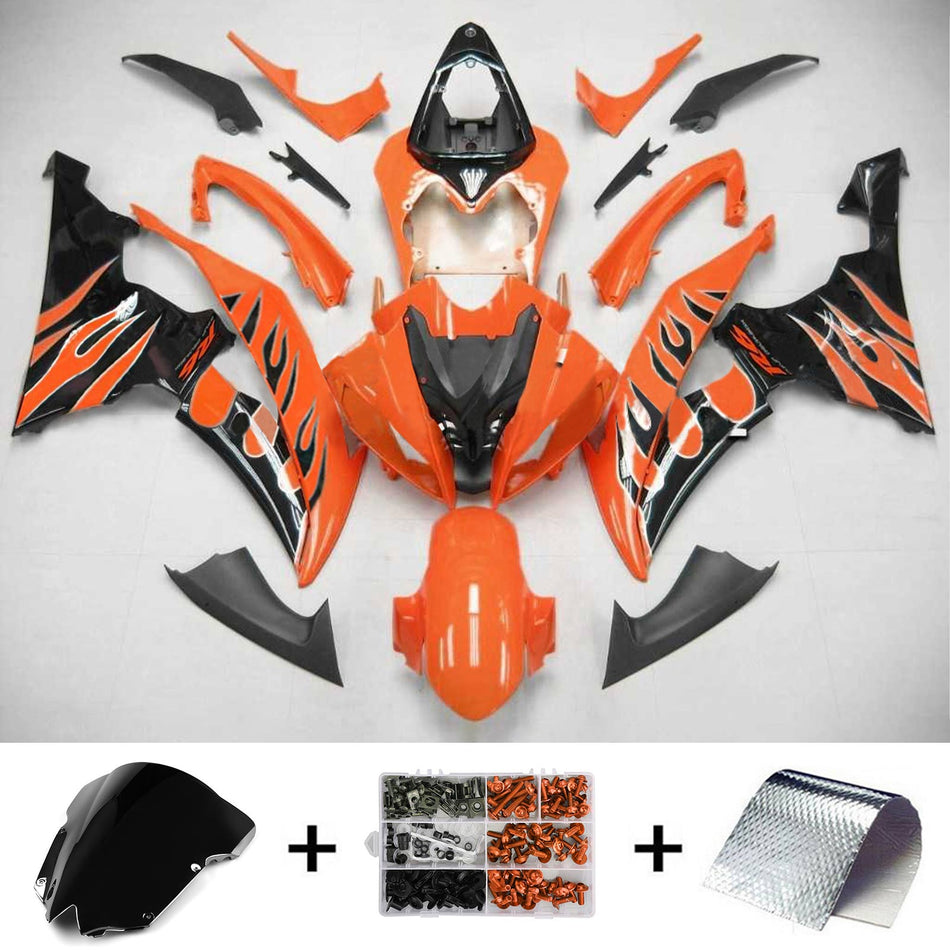 2008-2016 ヤマハ YZF 600 R6 インジェクションフェアリングキット ボディワーク プラスチック ABS #128