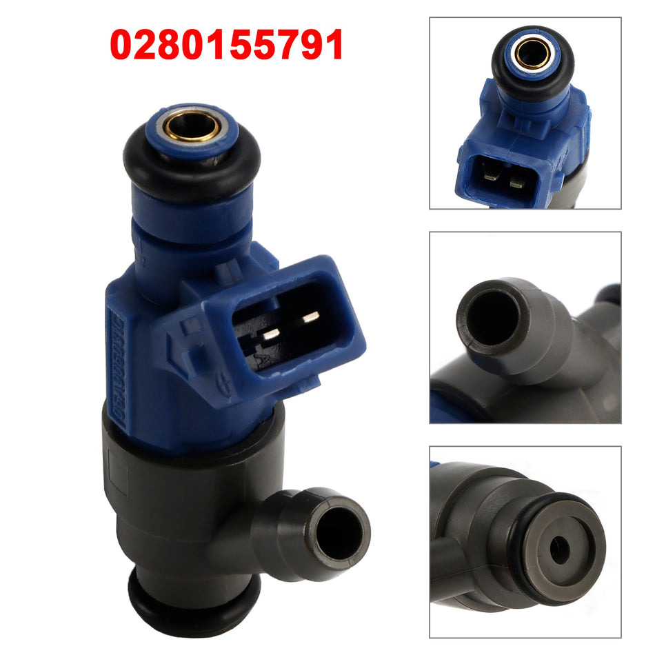 フォルクスワーゲン ゴルフ ジェッタ ビートル 2.0L 98-01 0280155791 用燃料インジェクター 1個