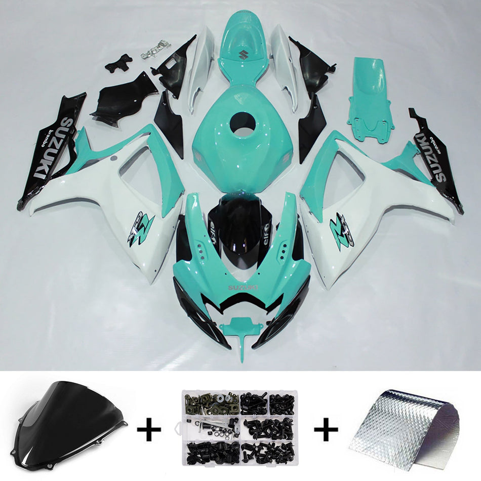 スズキ GSXR 600/750 2006-2007 K6 用 インジェクションフェアリングキット ボディワーク プラスチック ABS