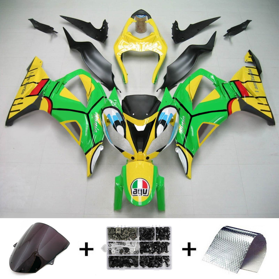 2013-2018 カワサキ ZX6R 636 Amotopart インジェクションフェアリングキット ボディワーク プラスチック ABS #106