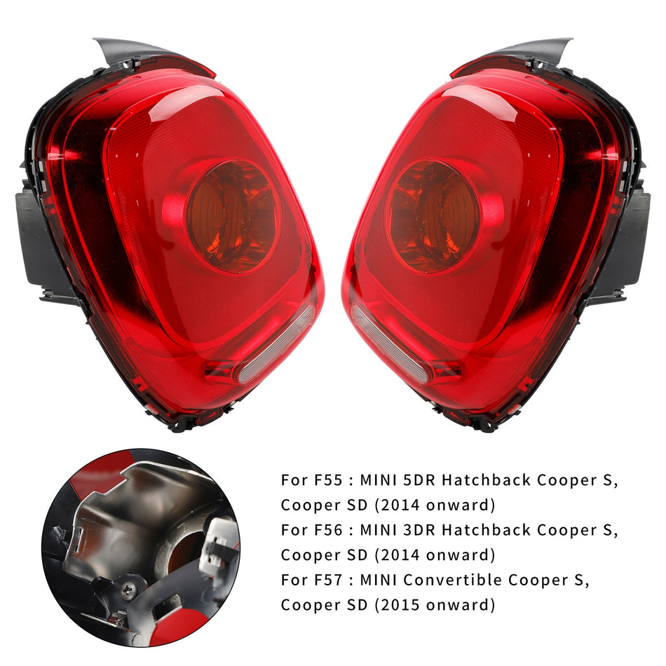 2014-2021 MINI F56 F55 リア左+右テールライト 63217297433 63217297434