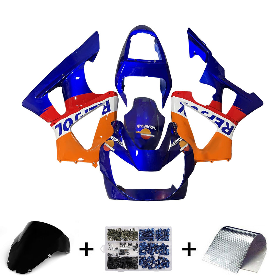 ホンダ CBR929RR 2000-2001 用 インジェクションフェアリングキット ボディワーク プラスチック ABS