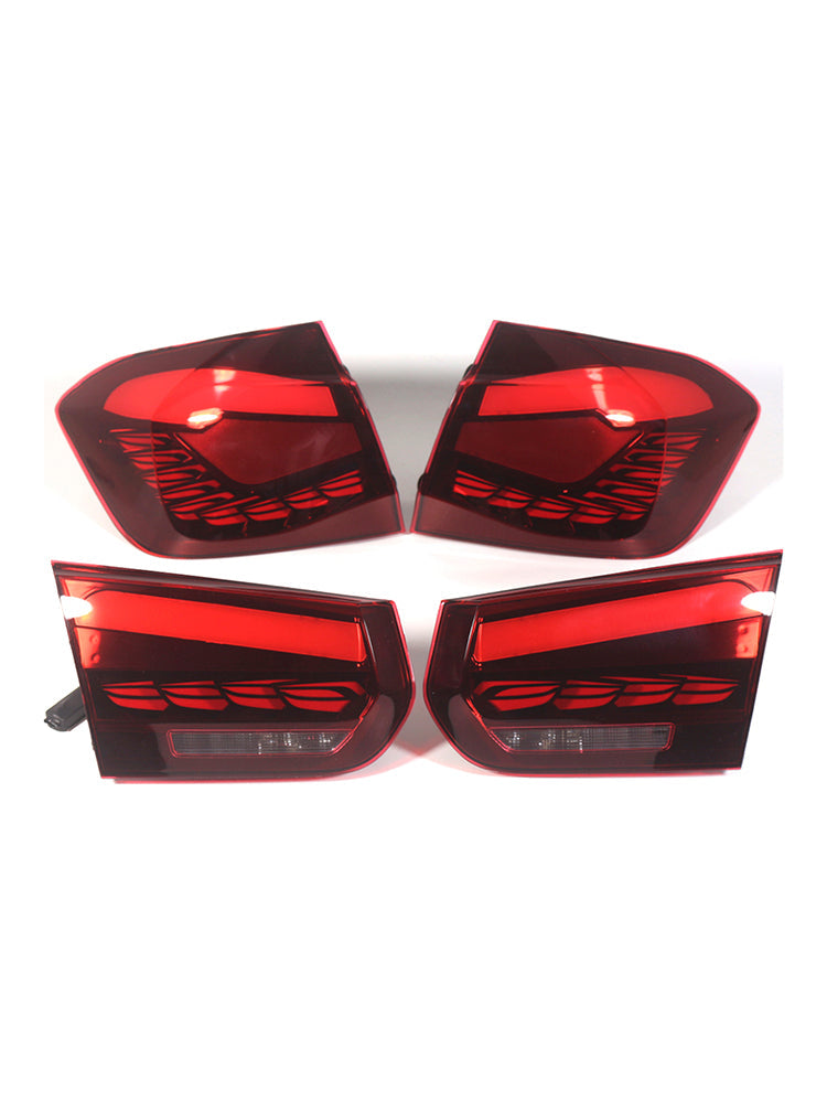 2012-2018 BMW 3シリーズ F30 330D / 335D XDrive L&amp;R レッドLEDテールライト リアランプアセンブリ 63217313039 63217372793