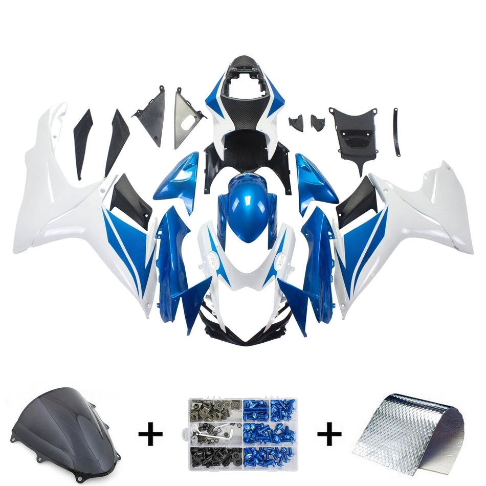 2011-2024 スズキ GSXR 600/750 K11 Amotopart インジェクションフェアリングキット ボディワーク プラスチック ABS #101