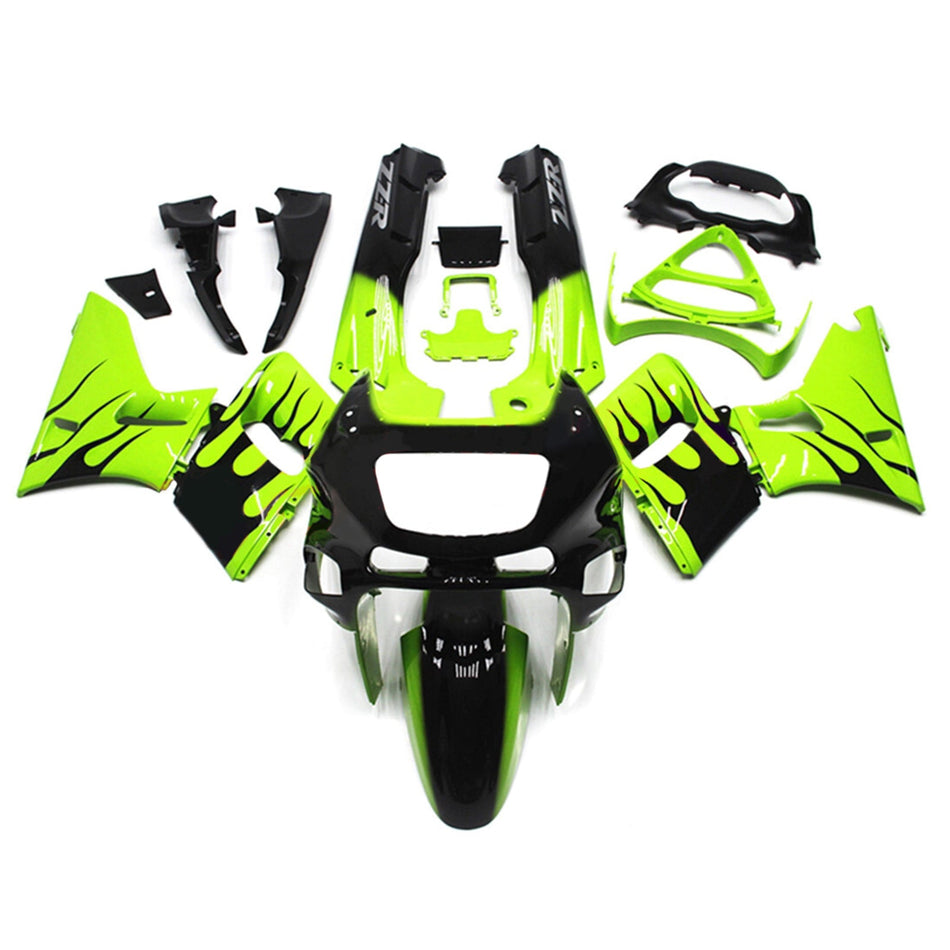インジェクションフェアリングキット ボディワーク プラスチック ABS カワサキ ZZR400 1993-2007 ZZR600 1998-2003 に適合