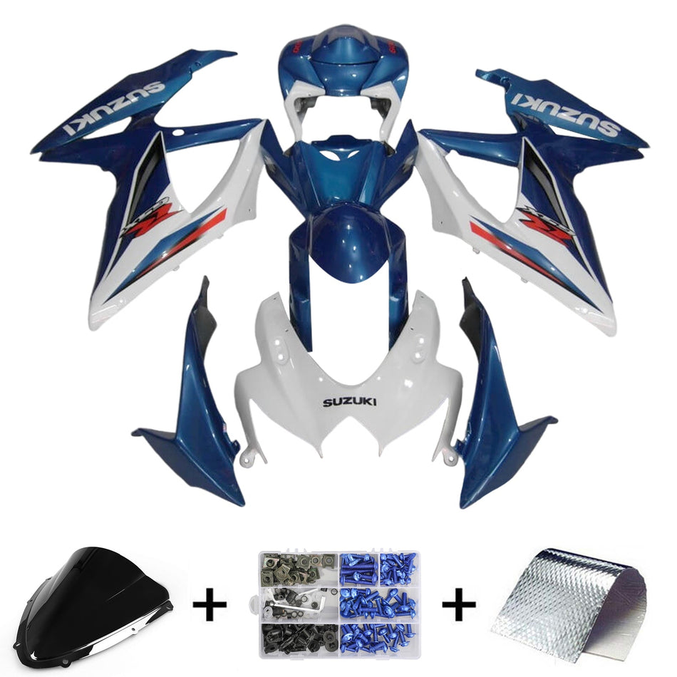 2008-2010 スズキ GSXR 600/750 K8 インジェクションフェアリングキット ボディワーク プラスチック ABS