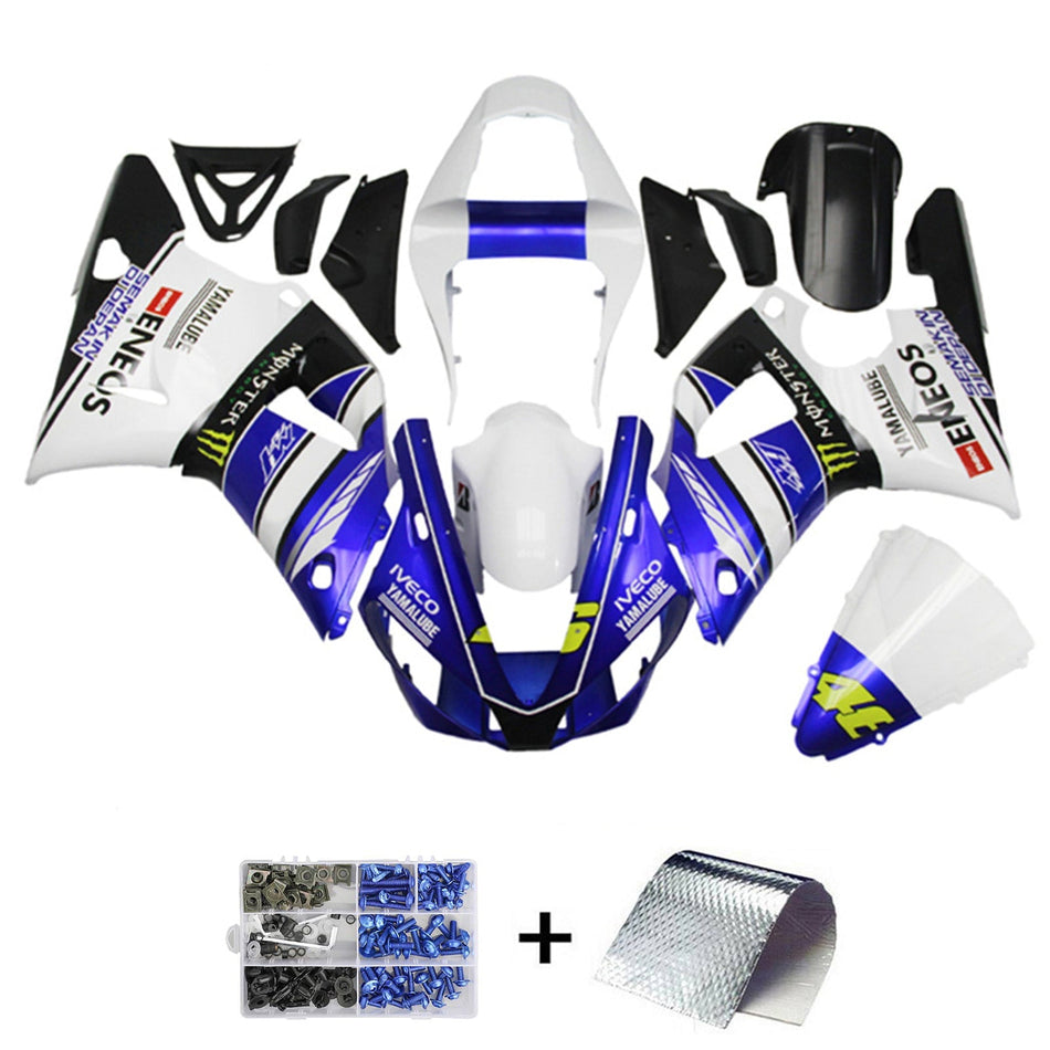 1998-1999 ヤマハ YZF 1000 R1 インジェクションフェアリングキット ボディワーク プラスチック ABS#125