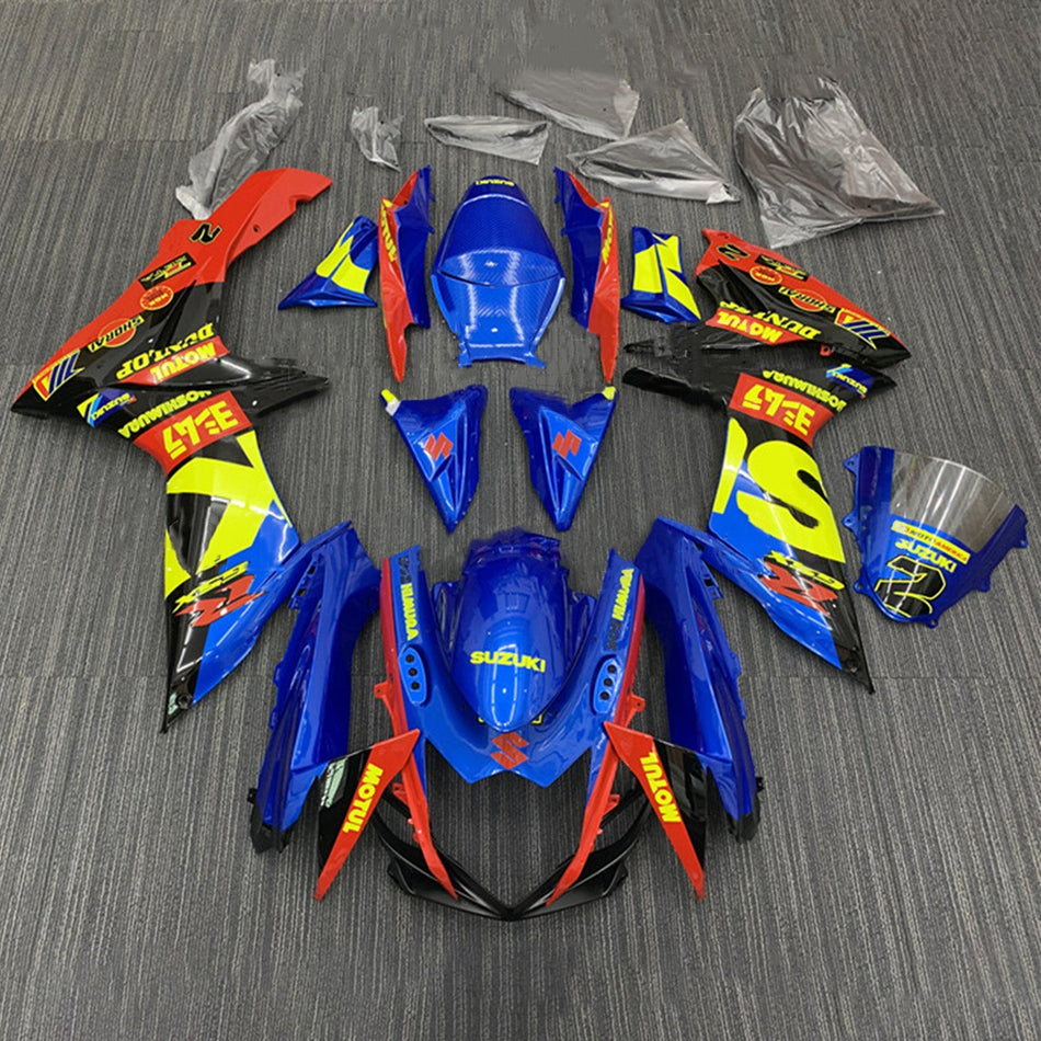 2011-2024 スズキ GSXR 600/750 K11 Amotopart インジェクションフェアリングキット ボディワーク プラスチック ABS #101