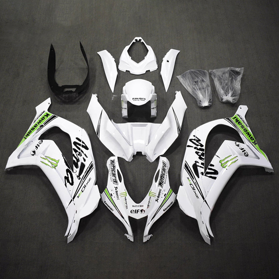 インジェクションフェアリングキット ボディワーク プラスチック ABS カワサキ ZX10R 2016-2020 に適合