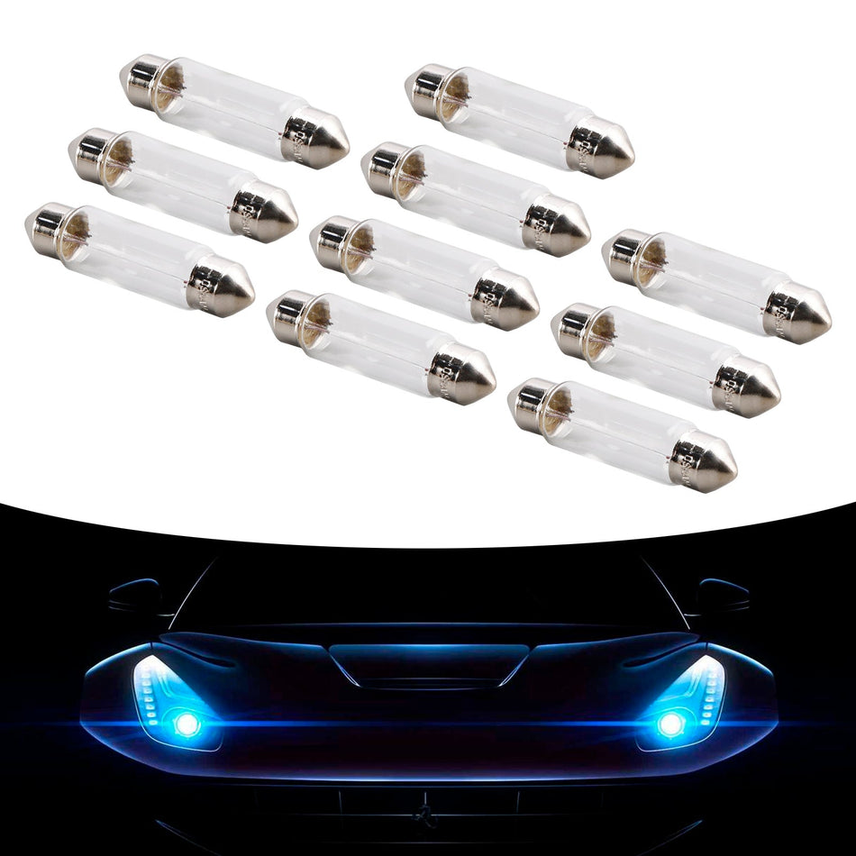10個入り 車用ライト管状ランプ電球 C5W SV8.5 6421 24V 3W OSRAM用