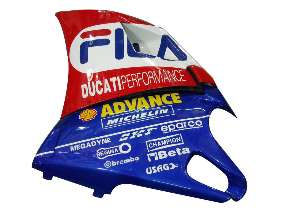 1996-2002 Ducati 996 用フェアリング 赤 白 青 Fila Racing Generic