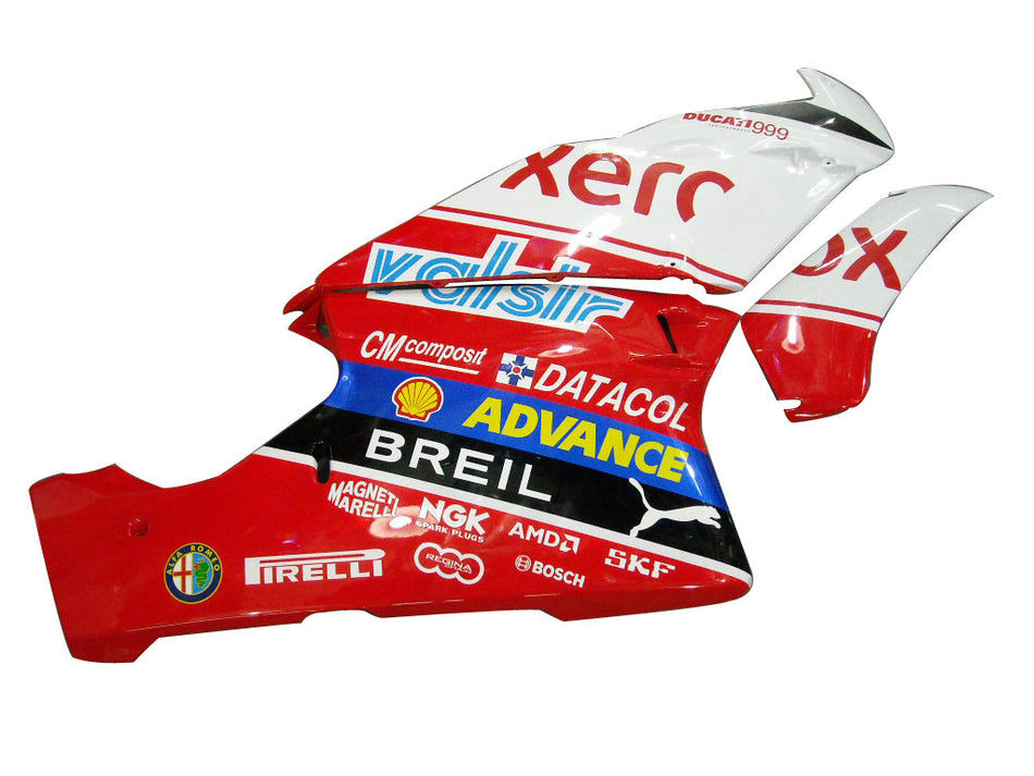2003-2004 Ducati 999 用フェアリング レッド &amp; ホワイト Xerox Racing Generic