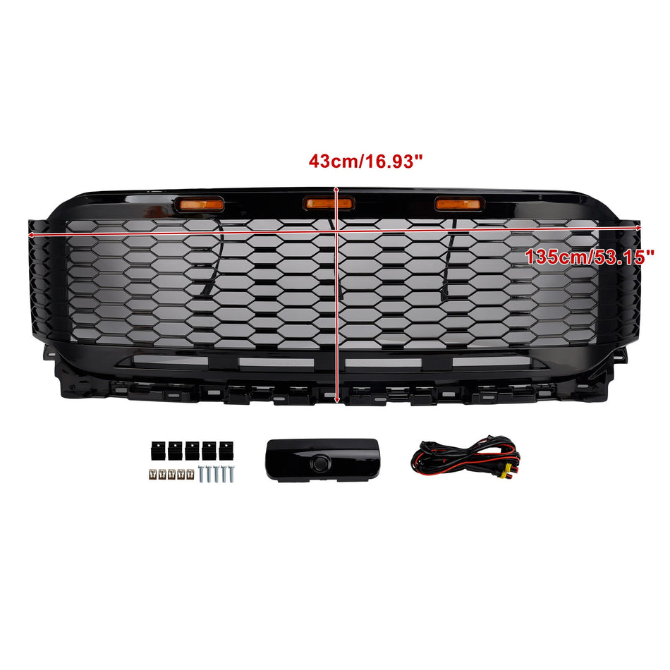 2021-2023 フォード F150 ラプター用交換用 ABS フロントバンパーグリル（LED付き）