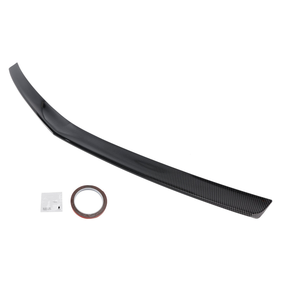 2008-2016 メルセデス・ベンツ Eクラス W212 カーボンファイバールック リアブートスポイラー