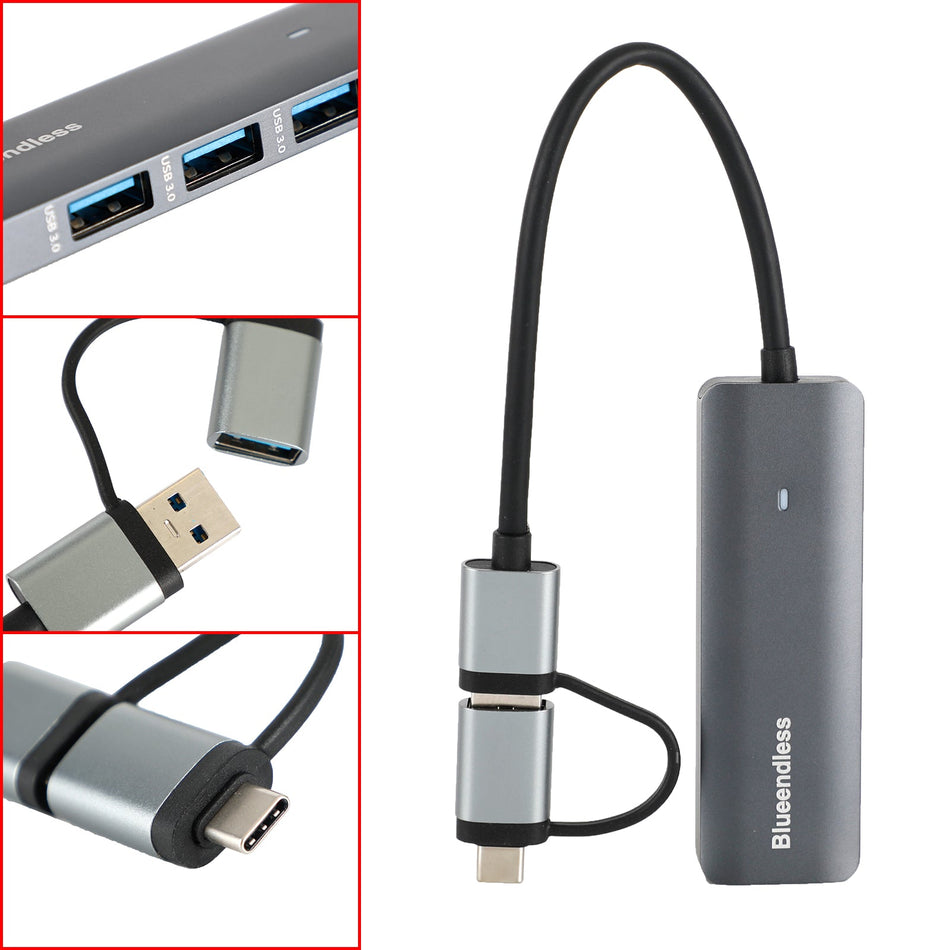 Type-C+USB インターフェース ハブ PD100W ドッキング ステーション Windows Mac OS Linux 用