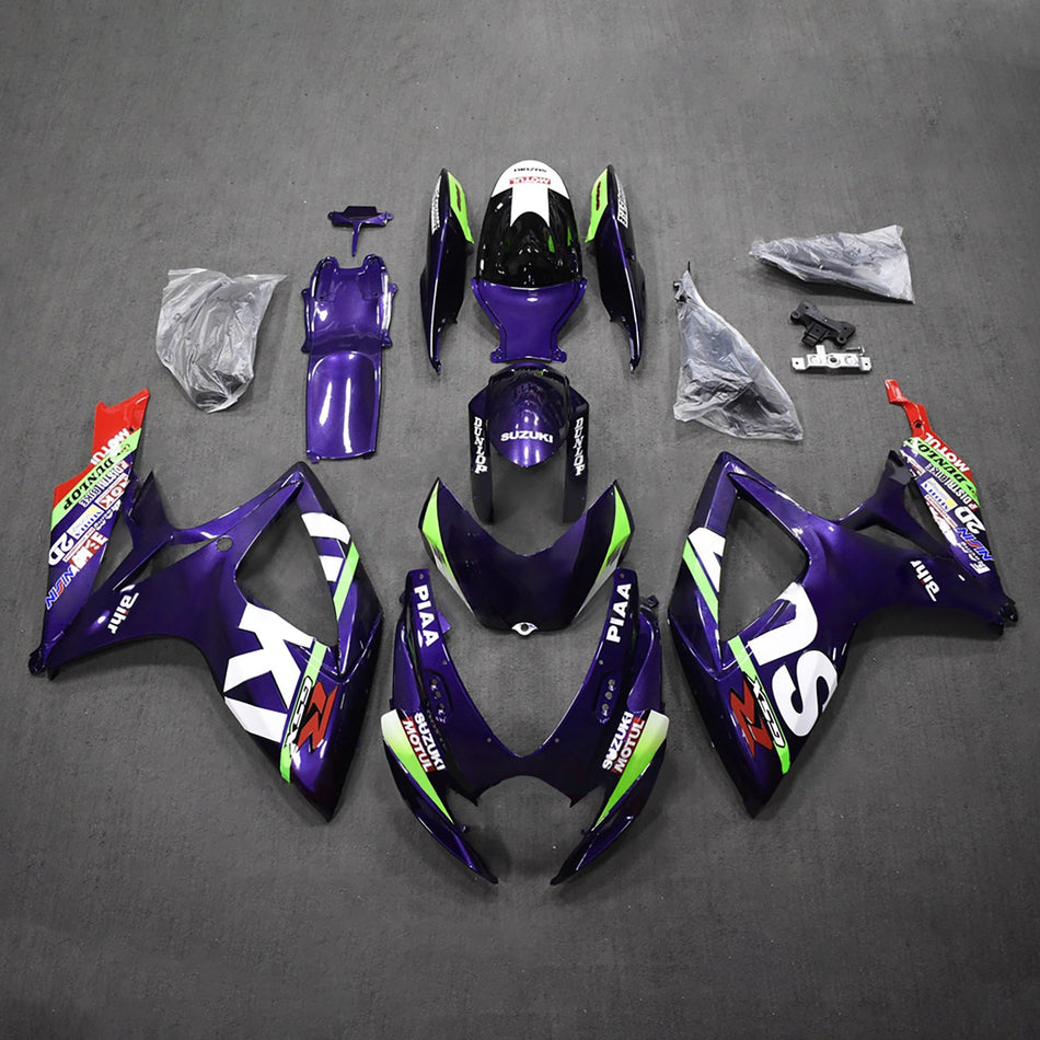 スズキ GSXR 600/750 2006-2007 K6 用 インジェクションフェアリングキット ボディワーク プラスチック ABS