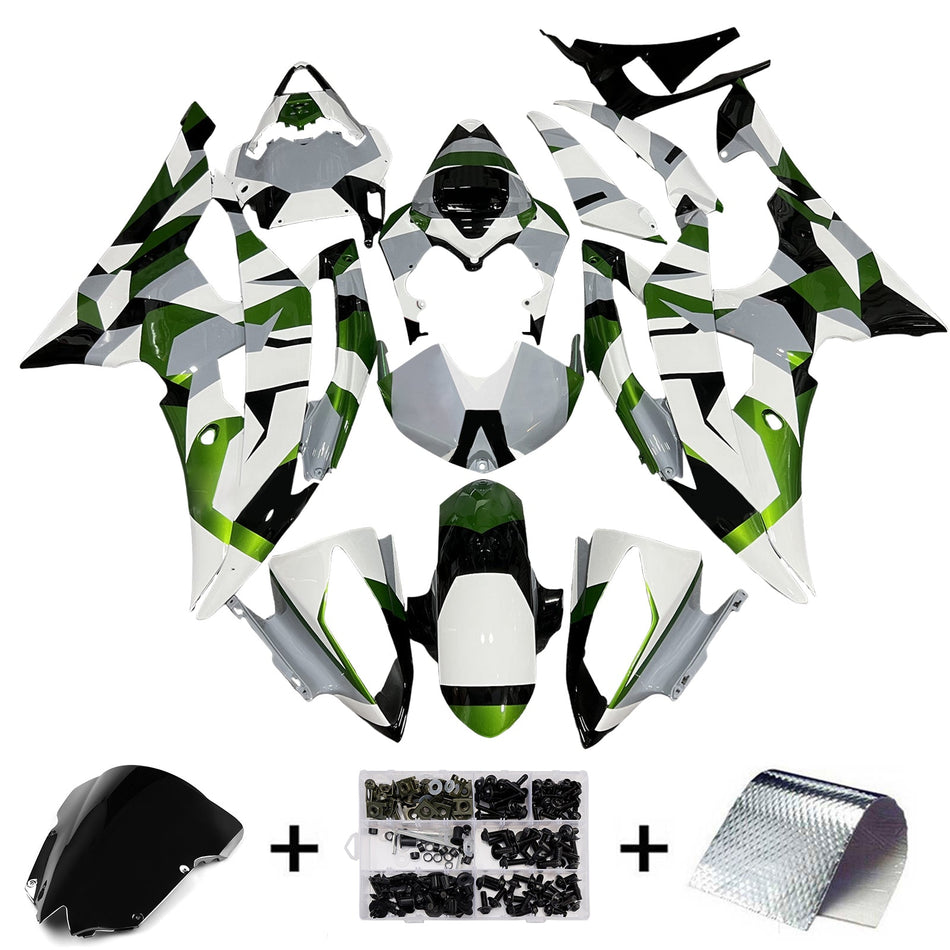 インジェクションフェアリングキット ボディワーク プラスチック ABS ヤマハ YZFR6 YZF-R6 2008-2016用