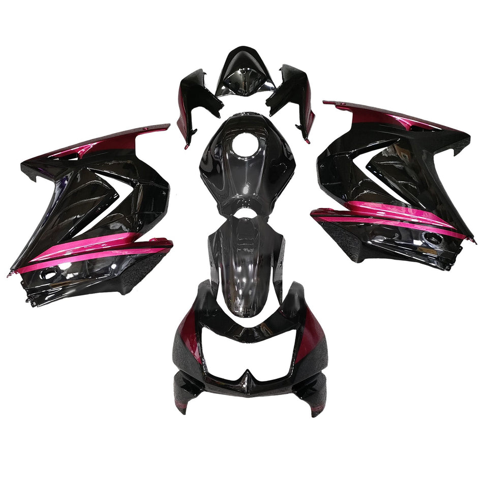 インジェクションフェアリングキット ボディワーク プラスチック ABS カワサキ EX250 Ninja250R 2008-2012 に適合