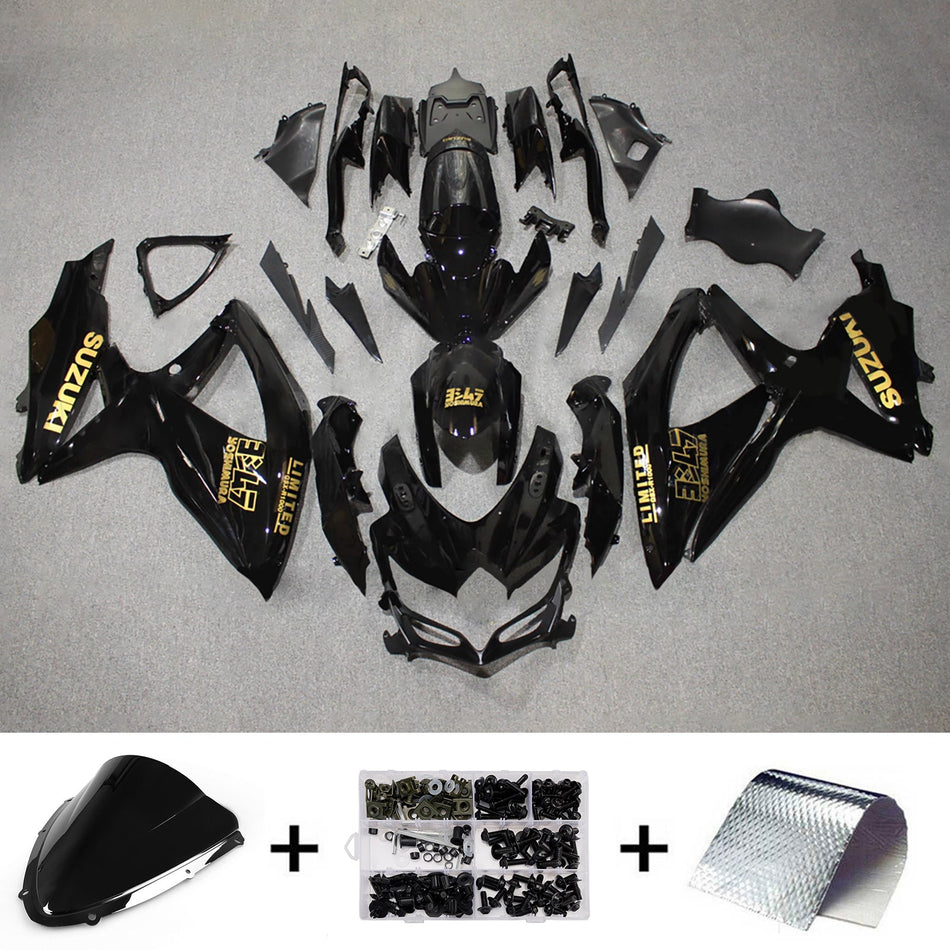 スズキ GSXR 600/750 2008-2010 K8 用 インジェクションフェアリングキット ボディワーク プラスチック ABS